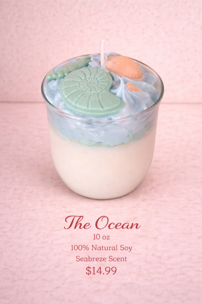 the ocean theme soy candle