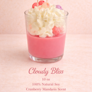 Cloudy Bliss theme Soy Candle