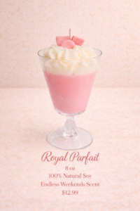 Royal Parfait theme soy candle