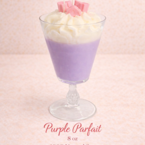 Purple Parfait Theme candle