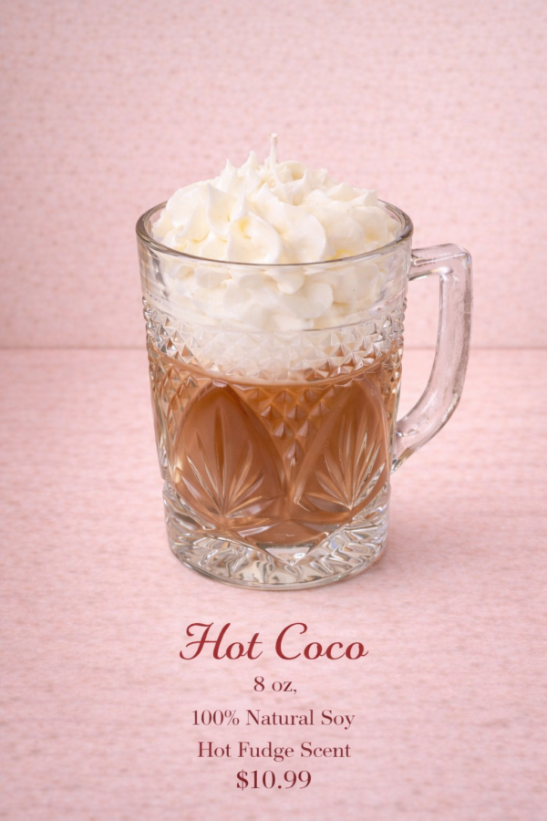Hot coco theme soy candle