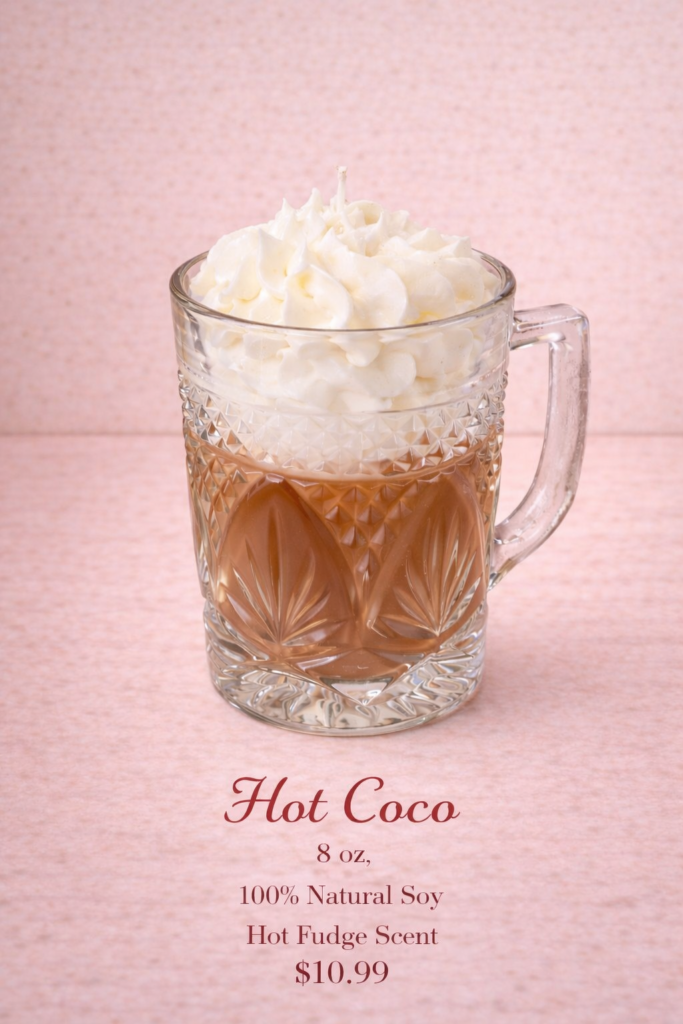 Hot coco theme soy candle