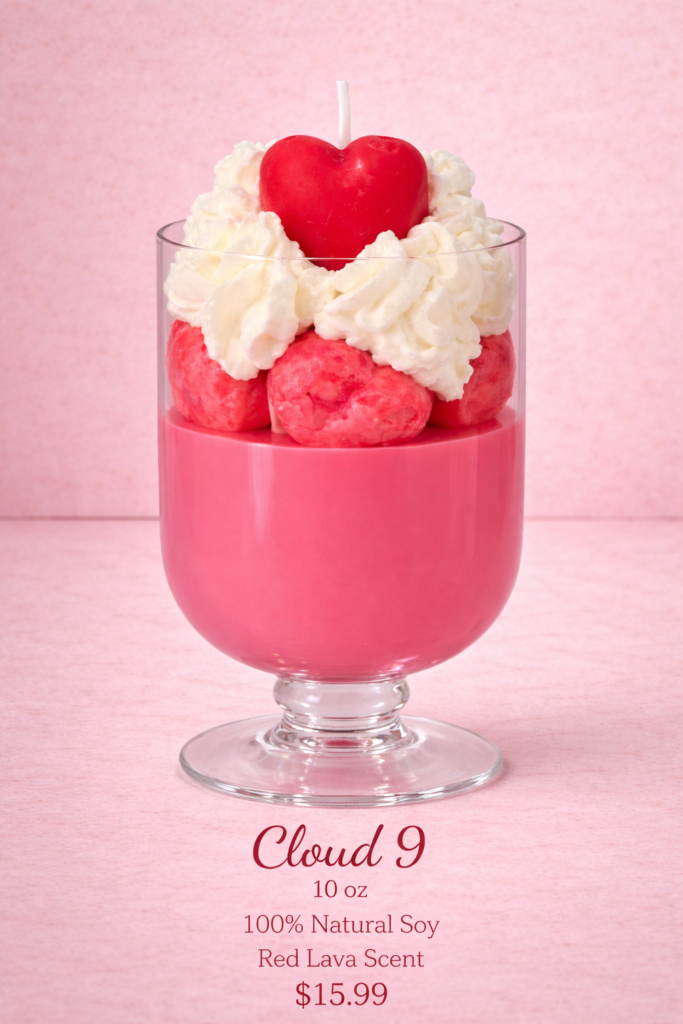 cloud 9 theme soy candle