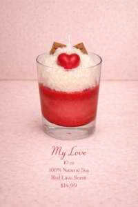my love theme soy candle