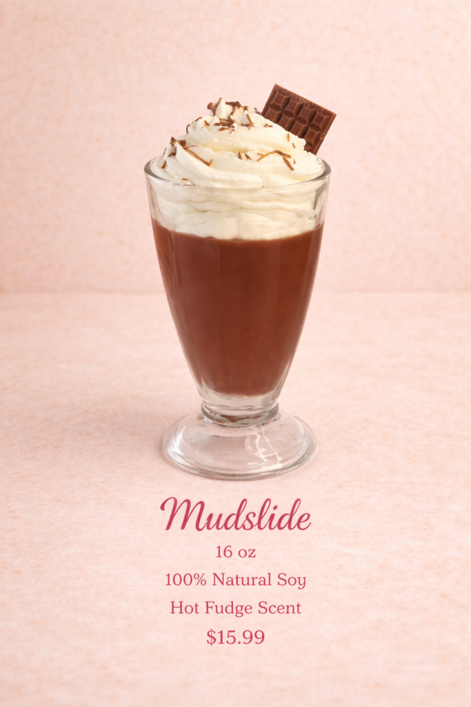 mudslide theme Natural soy candle