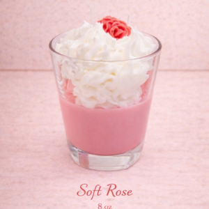 soft rose theme soy candle