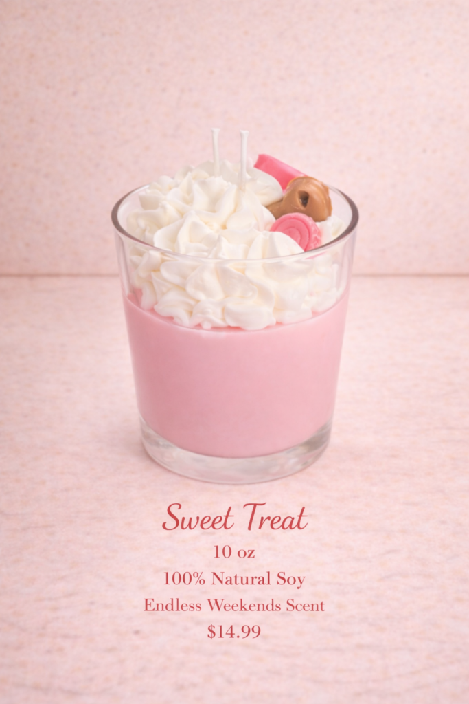 sweet treat theme soy candle