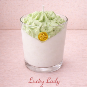 Lucky Lady theme soy candle
