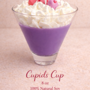 cupids cup theme soy candle