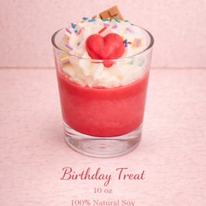 birthday treat theme soy candle