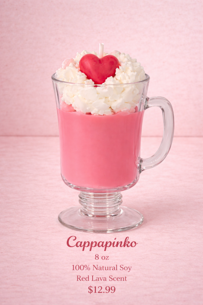 Cappapinko theme soy candle